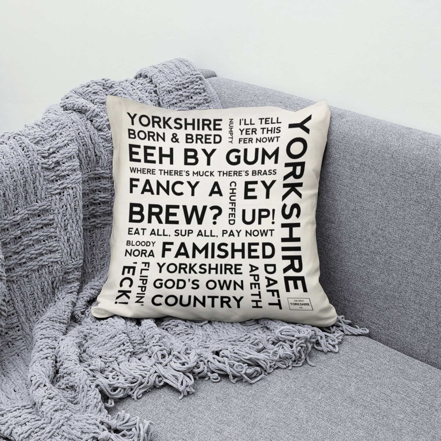 Yorkshire Dialect Cushion - The Great Yorkshire Shop