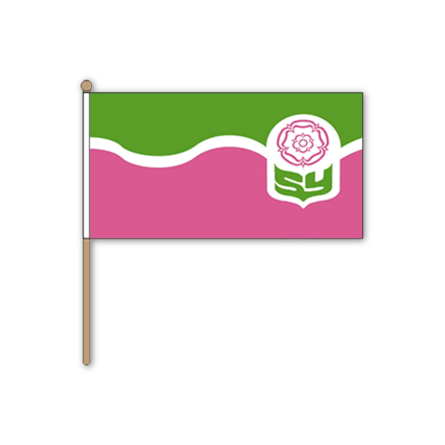 Hand Waving South Yorkshire Flag - The Great Yorkshire Shop