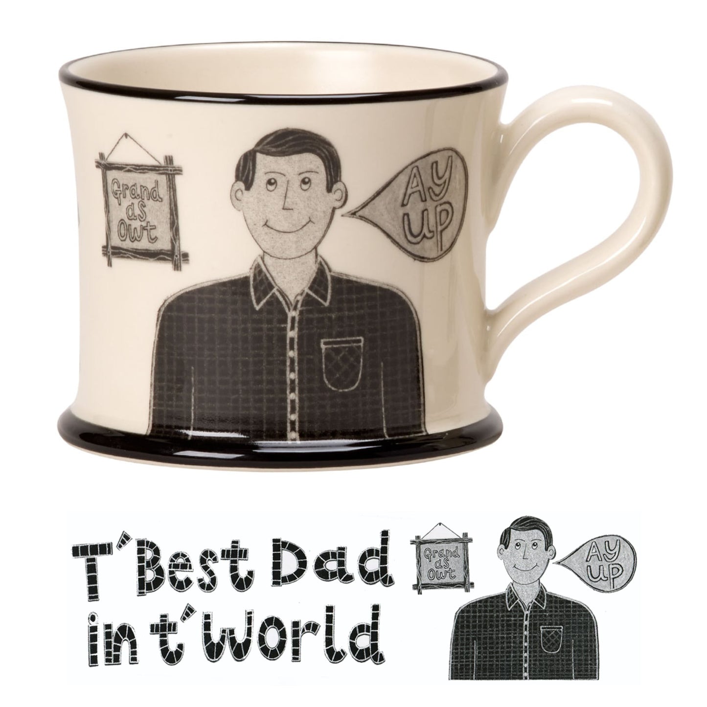 T'Best Dad in T'World Mug - The Great Yorkshire Shop