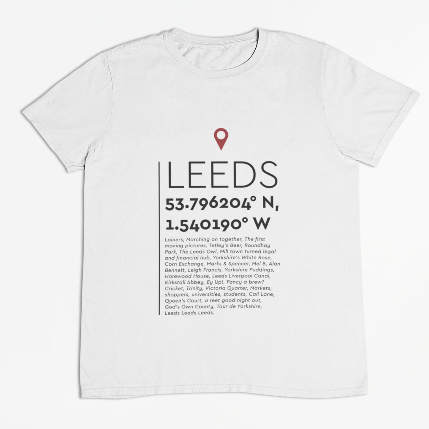 You Are Here Leeds T-Shirt - The Great Yorkshire Shop