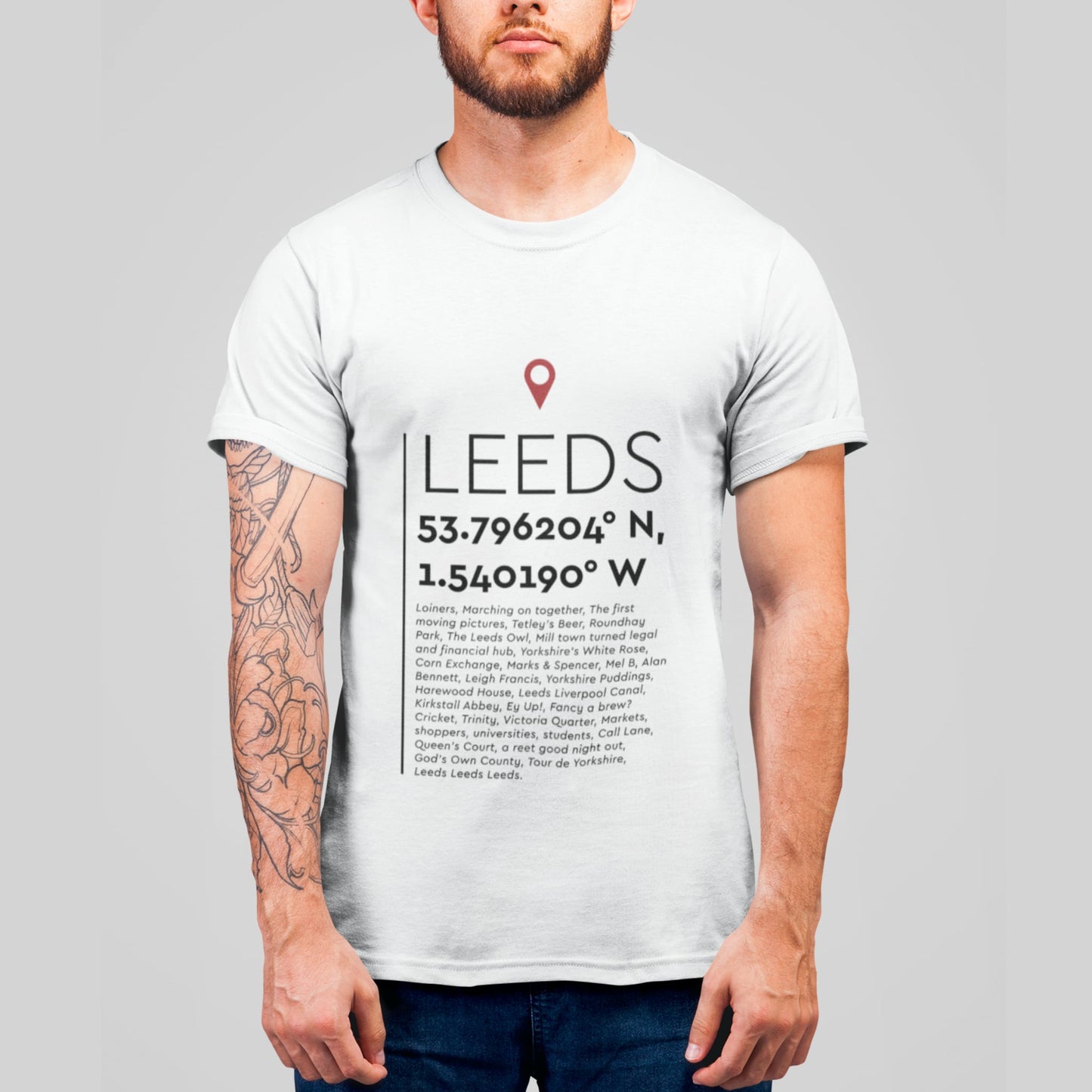 You Are Here Leeds T-Shirt - The Great Yorkshire Shop