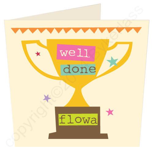 Well Done Flowa Card - The Great Yorkshire Shop