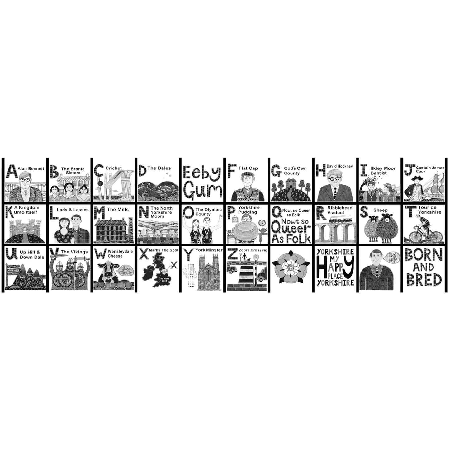 Yorkshire Alphabet Mug - The Great Yorkshire Shop