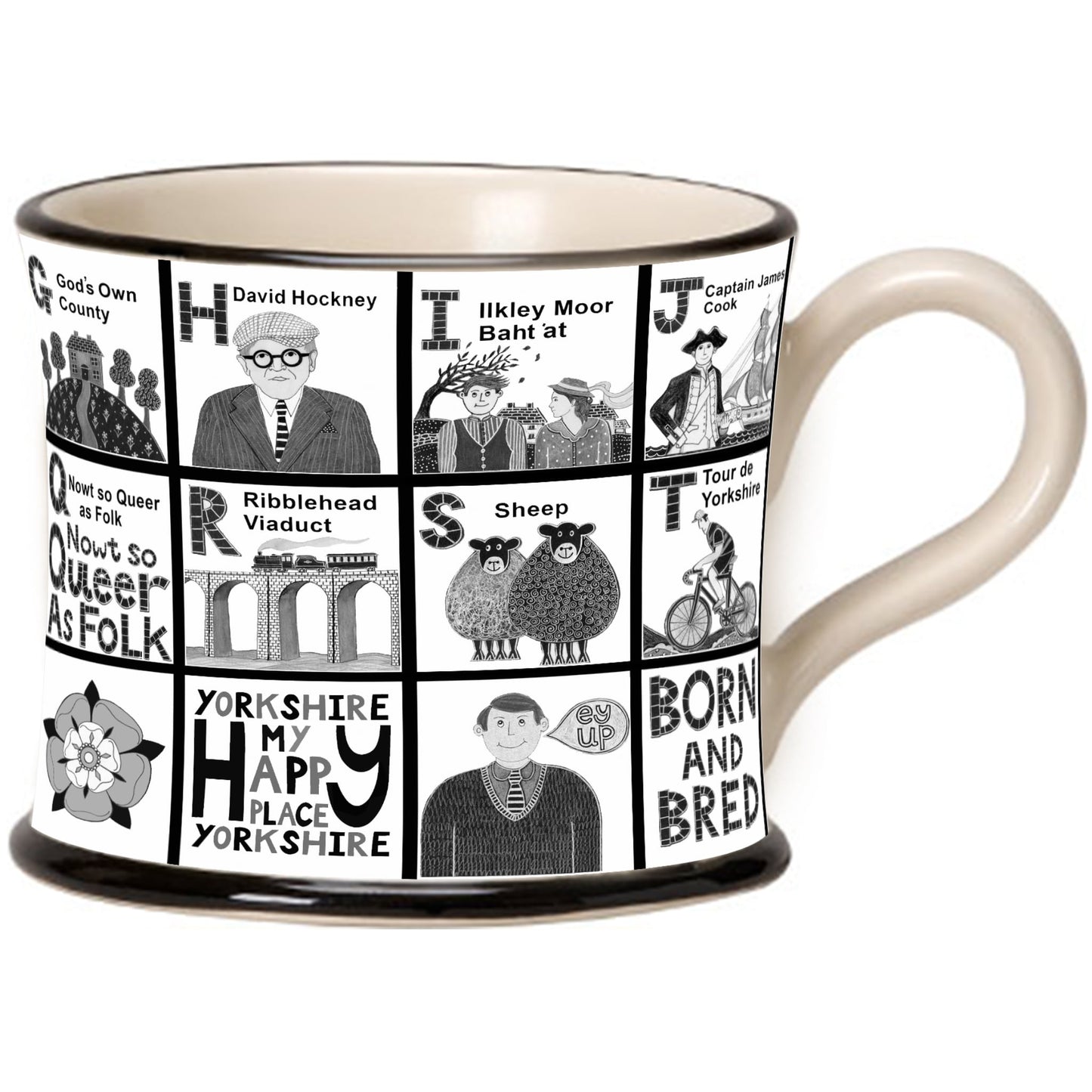 Yorkshire Alphabet Mug - The Great Yorkshire Shop