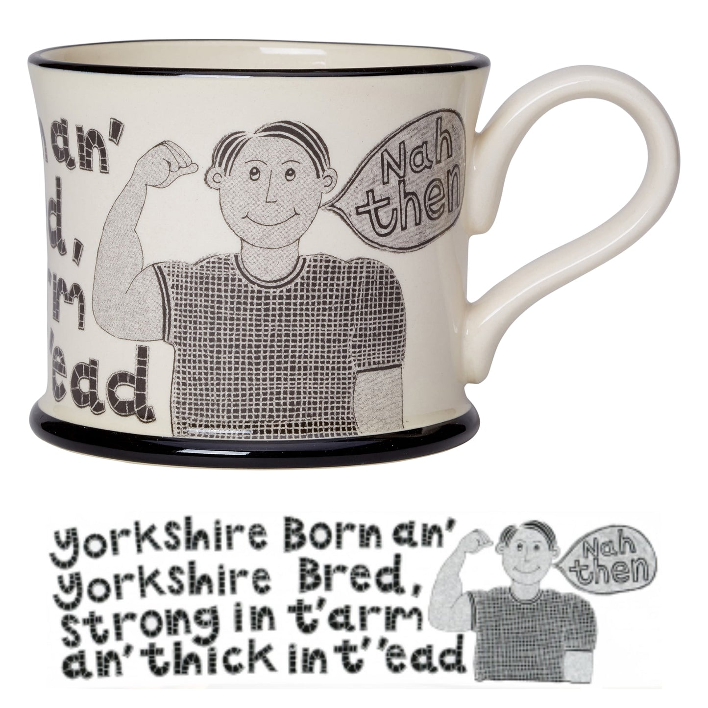 Yorkshire Born an' Yorkshire Bred Mug - The Great Yorkshire Shop