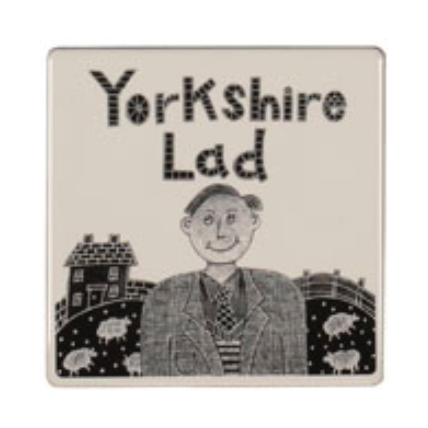 Yorkshire Lad Ceramic Coaster - The Great Yorkshire Shop