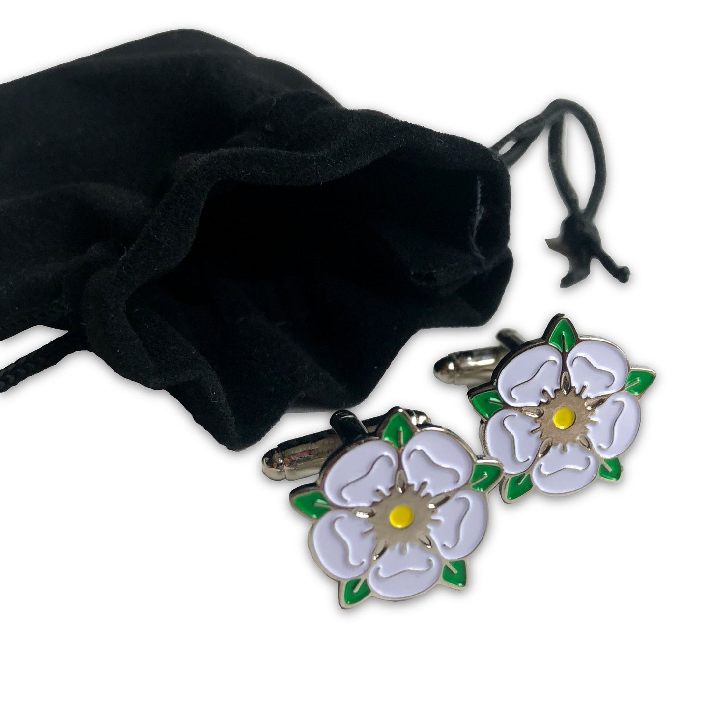 Yorkshire Rose Enamel Cufflinks - The Great Yorkshire Shop