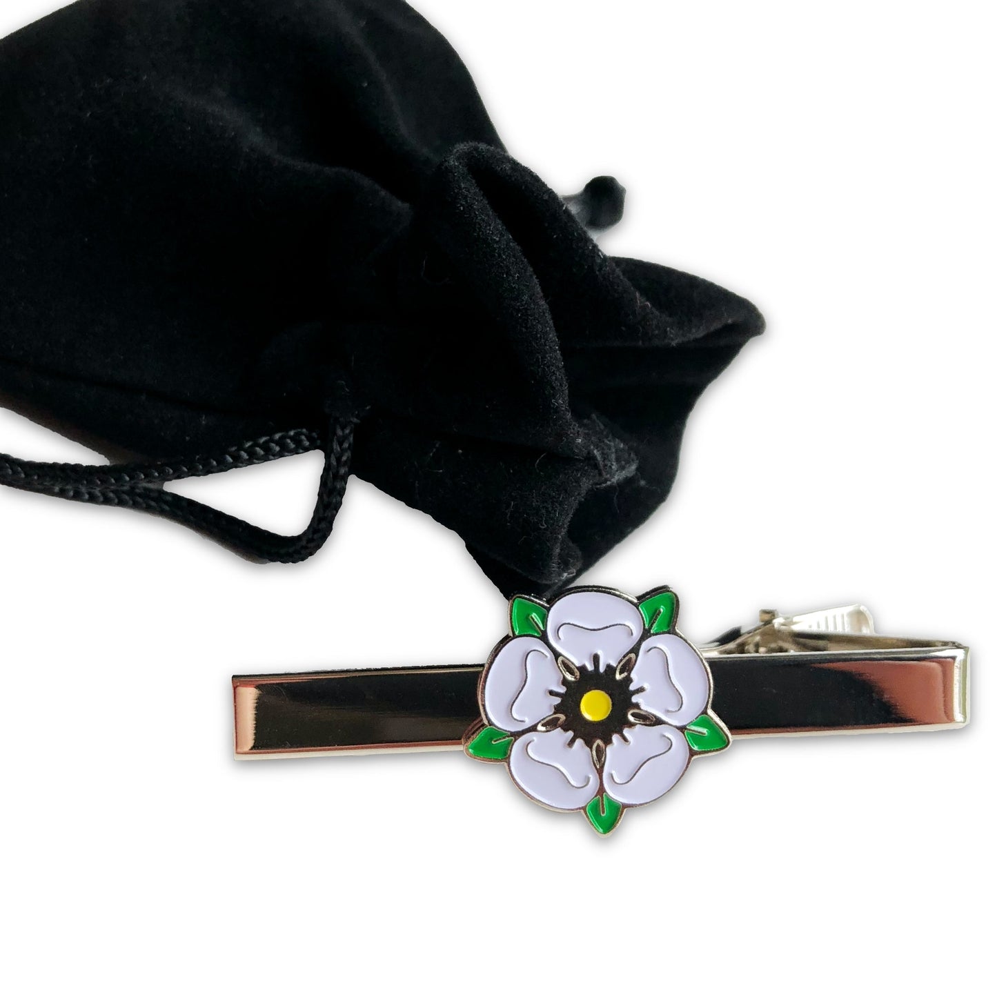 Yorkshire Rose Enamel Tie Bar - The Great Yorkshire Shop