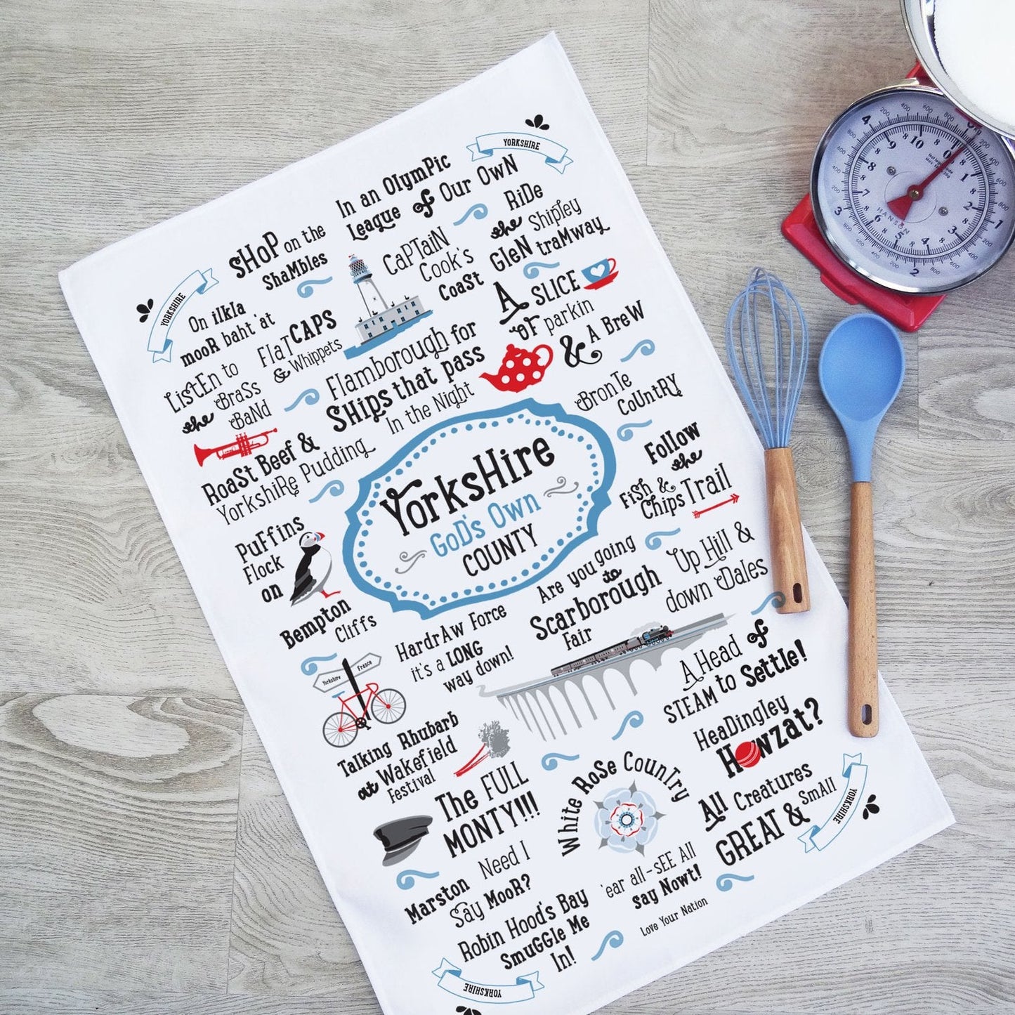 Yorkshire Talk of the Town Tea Towel - The Great Yorkshire Shop