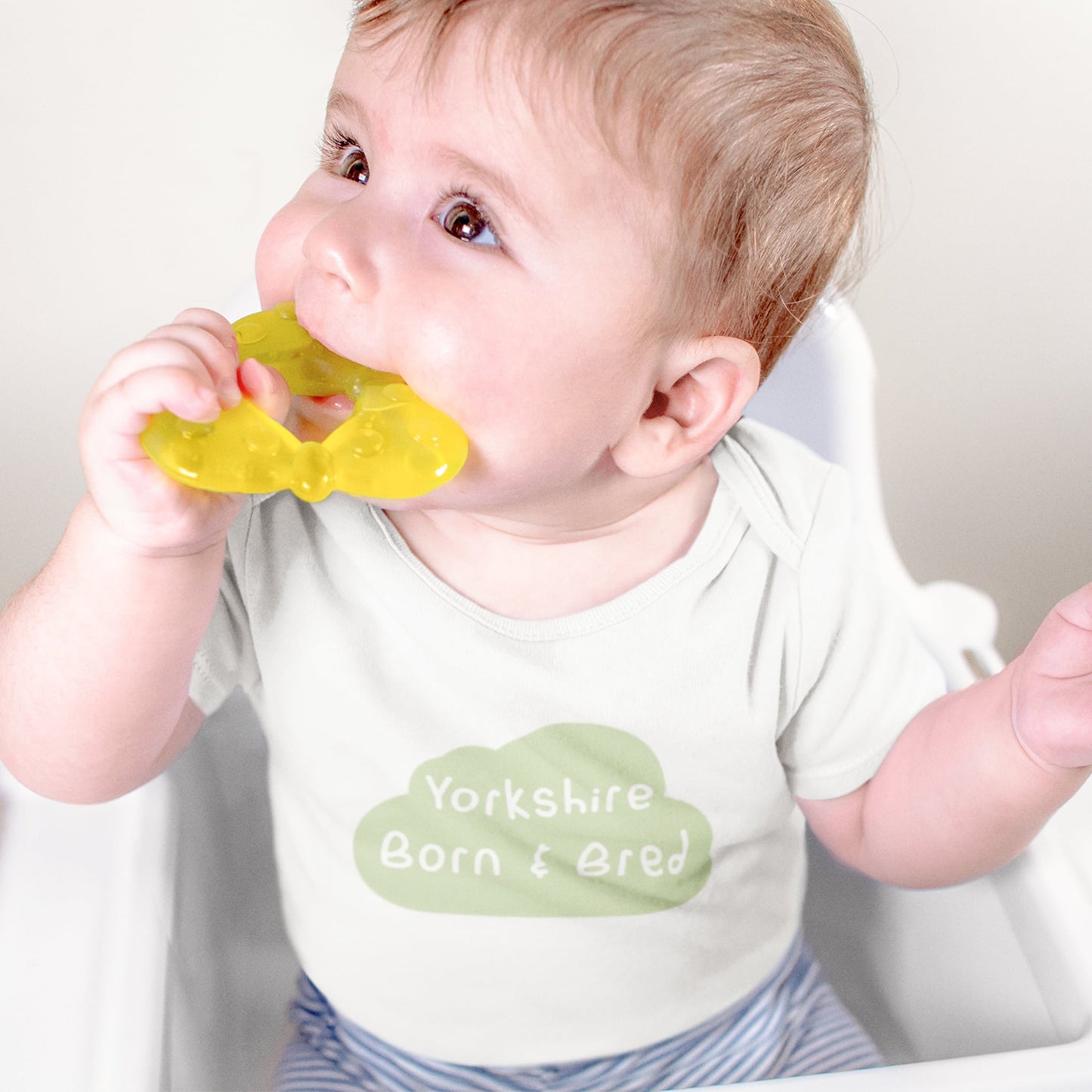 Yorkshire Born & Bred 100% Cotton Babygrow - The Great Yorkshire Shop