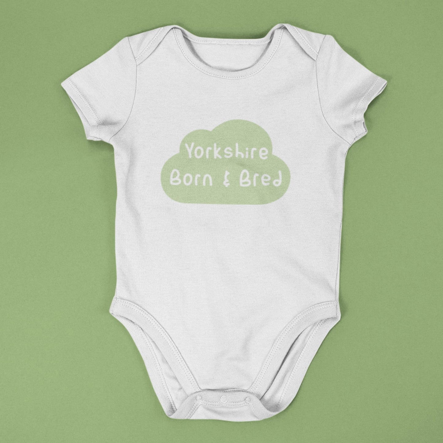 Yorkshire Born & Bred 100% Cotton Babygrow - The Great Yorkshire Shop