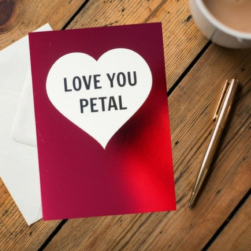 Love You Petal Card - The Great Yorkshire Shop