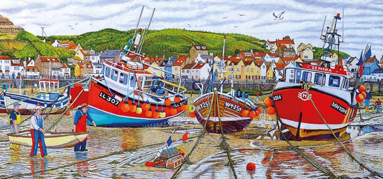 Seagulls at Staithes 636 Piece Jigsaw Puzzle - The Great Yorkshire Shop