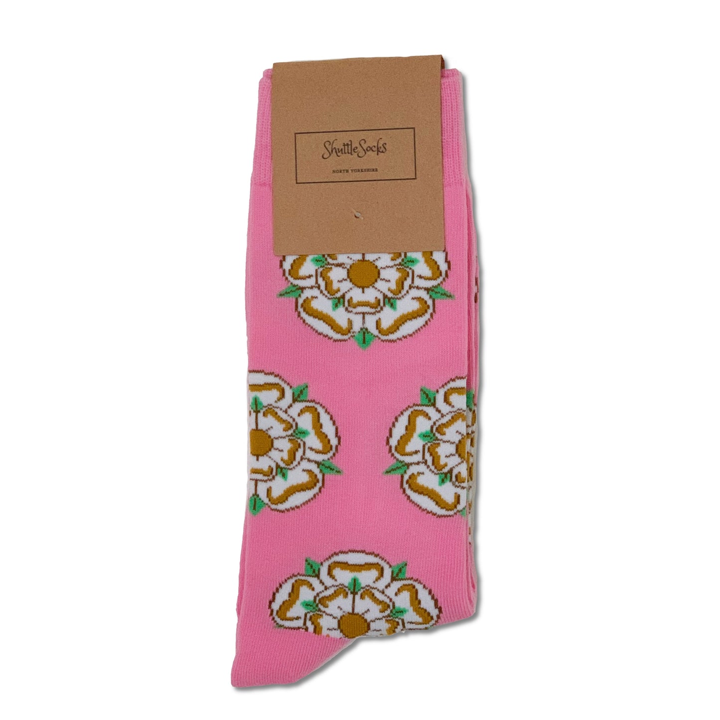 Pink Yorkshire Rose Socks - The Great Yorkshire Shop