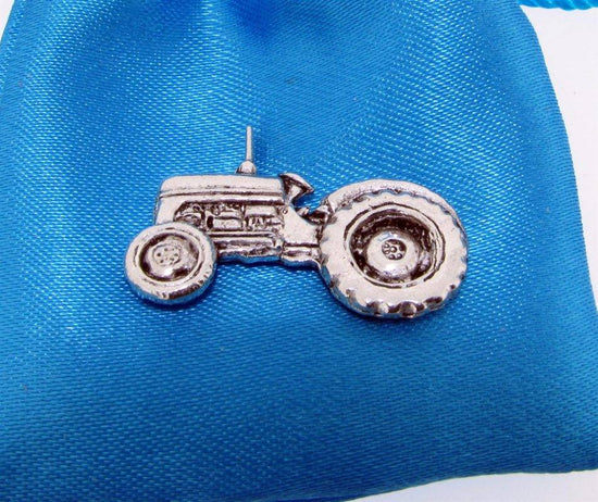 Tractor Pewter Pin Badge - The Great Yorkshire Shop