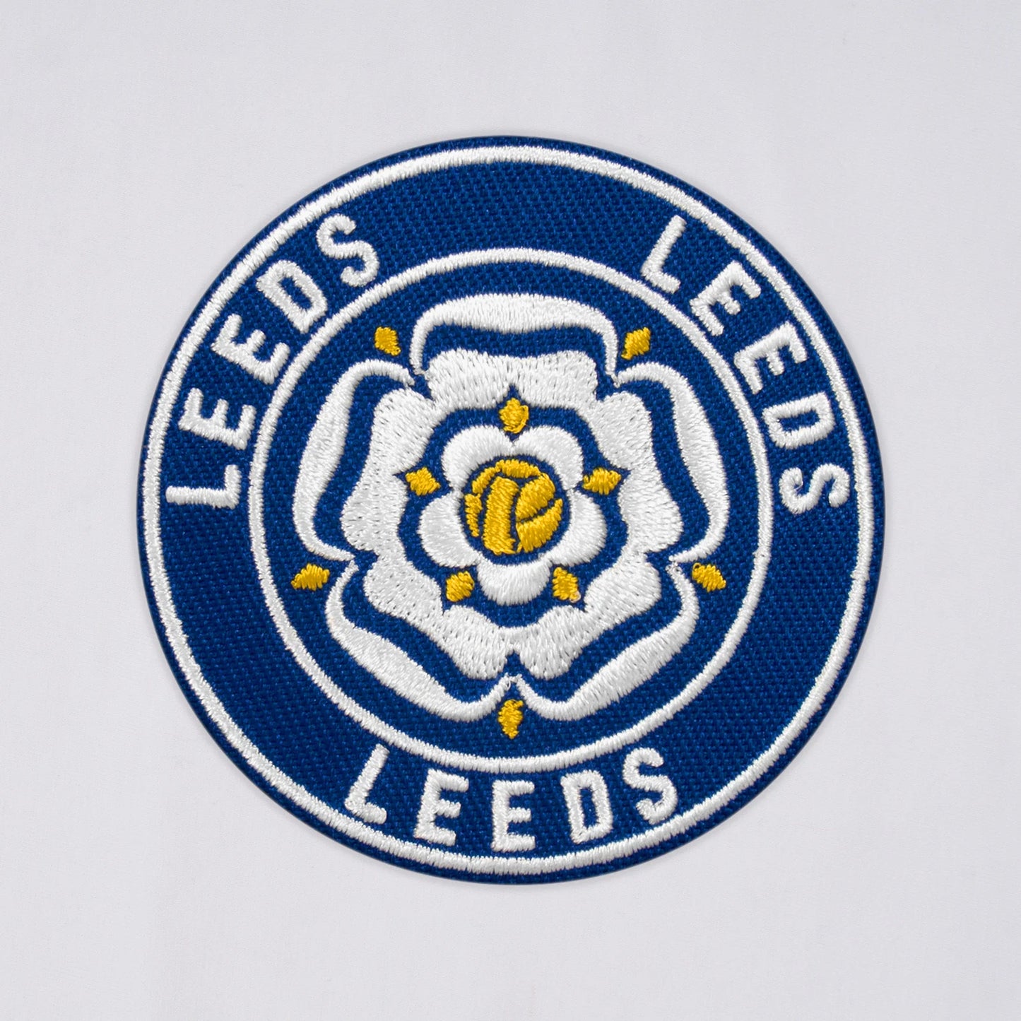 Leeds United White Rose Retro Crew Neck T-Shirt