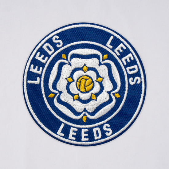 Leeds United White Rose Retro Crew Neck T-Shirt