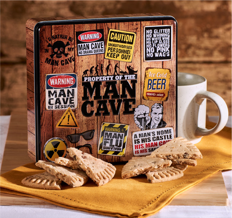 Man Cave Embossed Tin