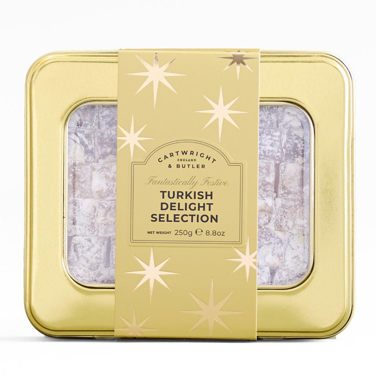 Belgian Chocolate Selection in Gold Christmas Gift Tin