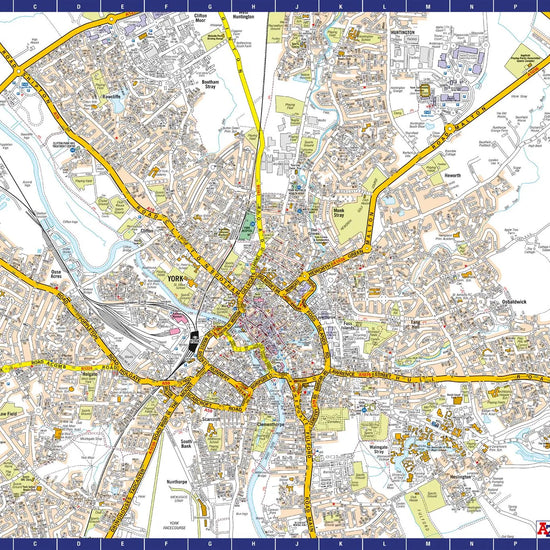 Load image into Gallery viewer, A-Z Map of York 1000 Piece Jigsaw Puzzle - The Great Yorkshire Shop
