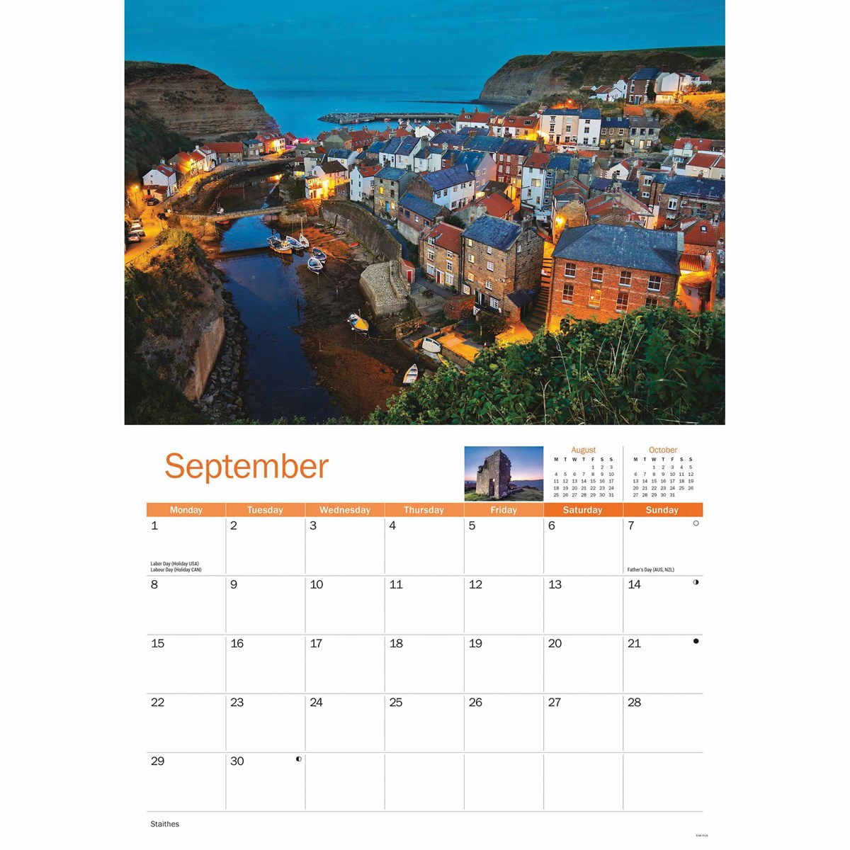 North York Moors 2025 A4 Calendar