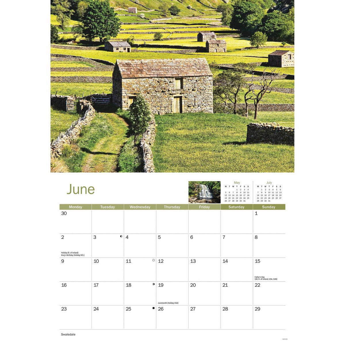 Yorkshire 2025 A4 Calendar