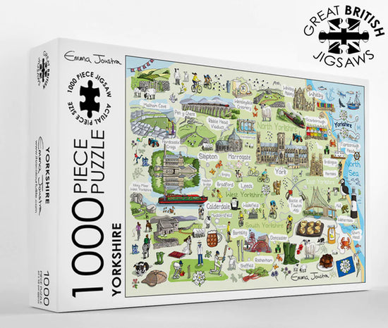 Yorkshire 1,000 Piece Jigsaw Puzzle By Emma Joustra - The Great Yorkshire Shop