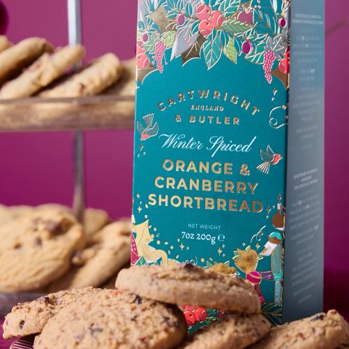 Winter Spiced Orange & Cranberry Shortbread