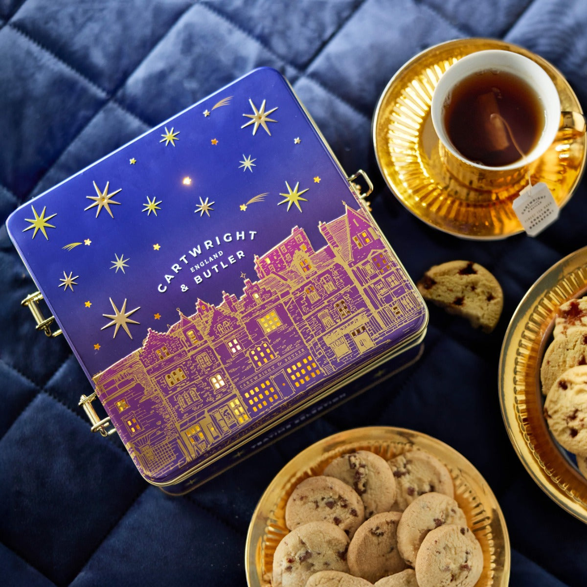 Teatime Selection in Night Before Christmas Light-Up Gift Tin