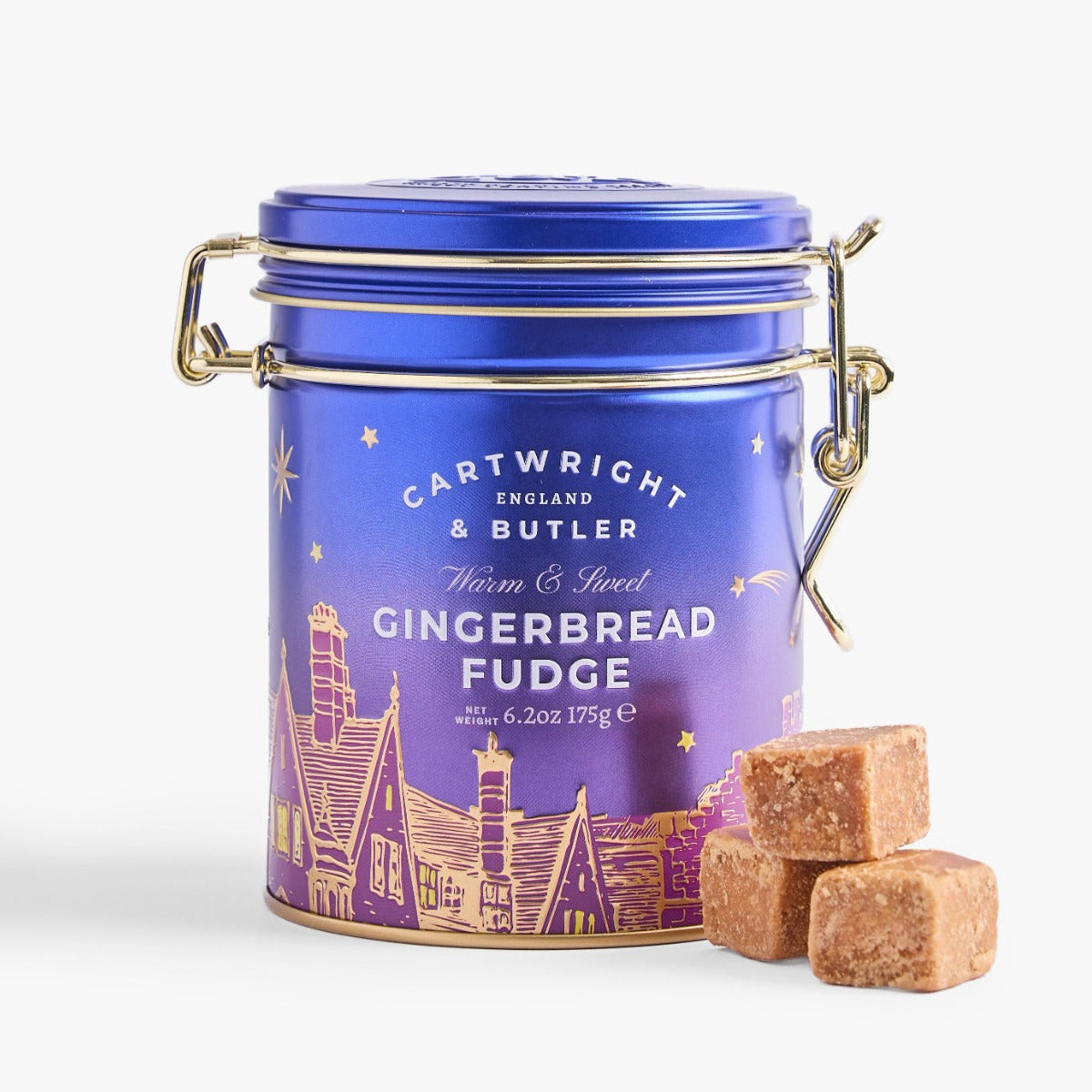 Gingerbread Fudge in Night Before Christmas Gift Tin