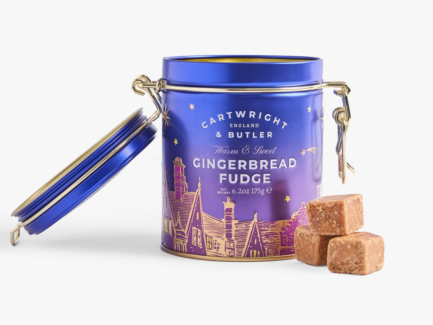 Gingerbread Fudge in Night Before Christmas Gift Tin