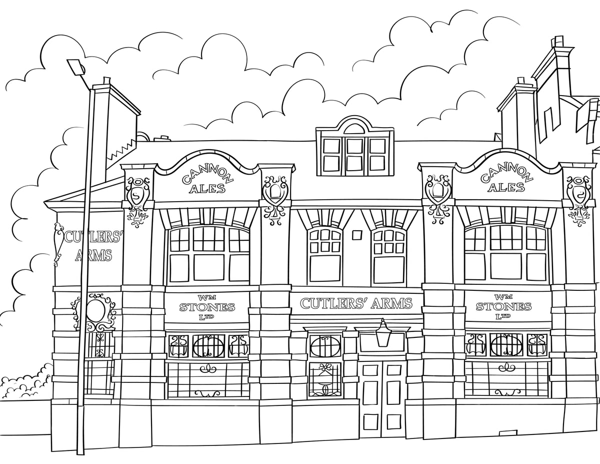 Exchange Cloth Icon Colour in Barnsley A4 Colouring Book | The Great Yorkshire Shop
