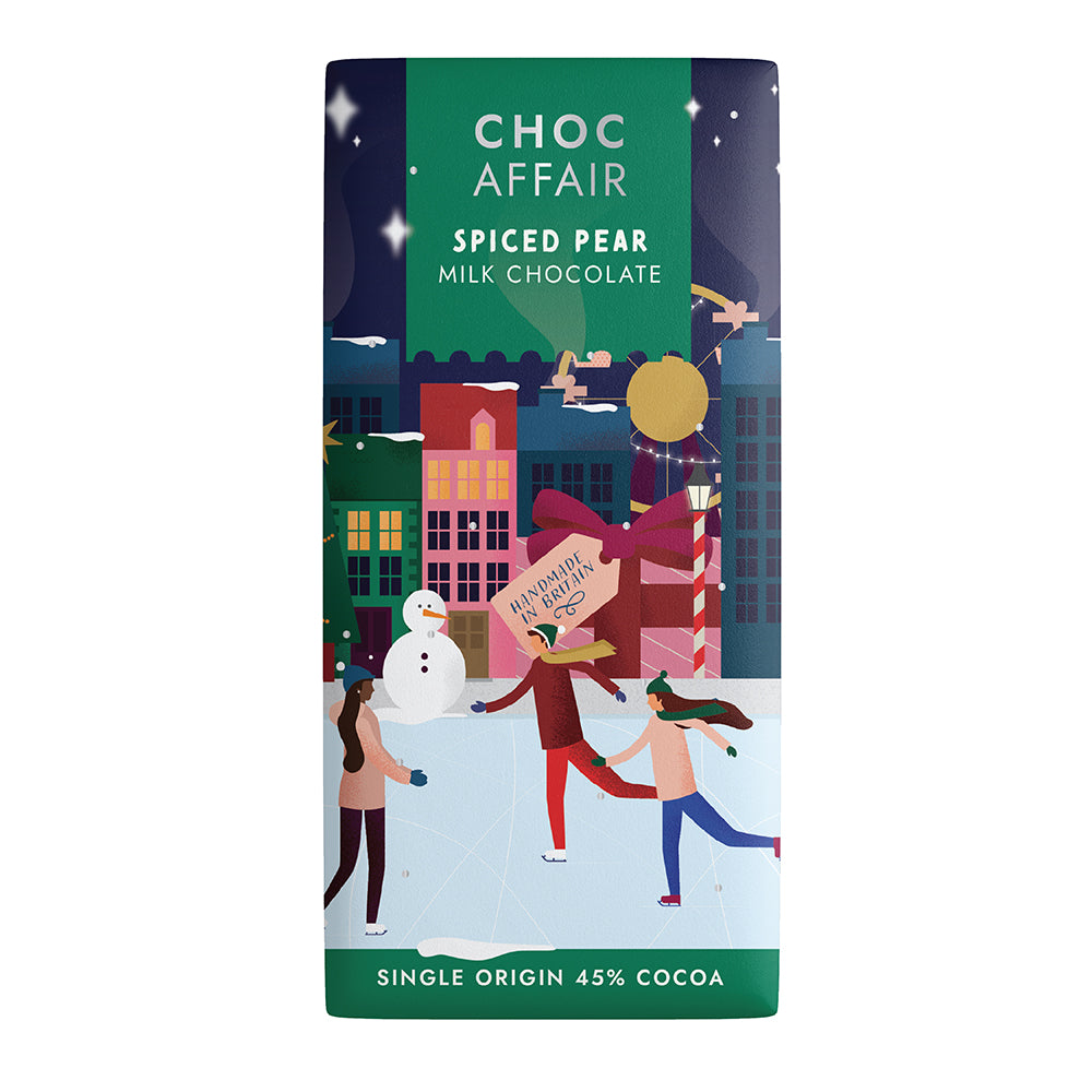 Spiced Pear Milk Chocolate Bar - The Great Yorkshire Shop