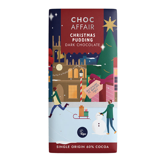 Christmas Pudding Dark Chocolate Bar - The Great Yorkshire Shop