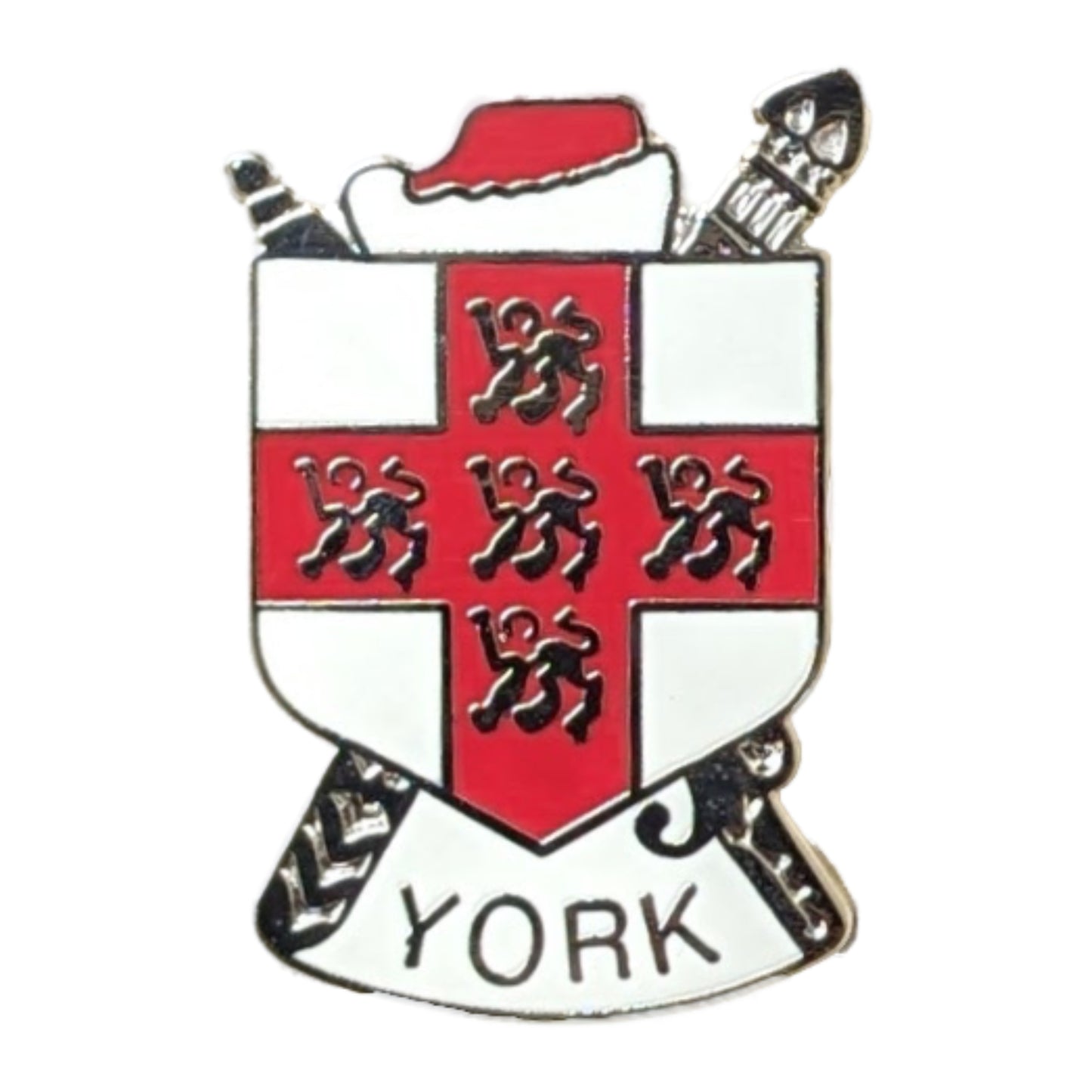 City of York Coat of Arms Pin Badge - The Great Yorkshire Shop