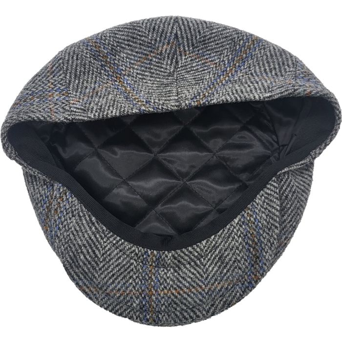 Classic Herringbone Checked Flat Cap