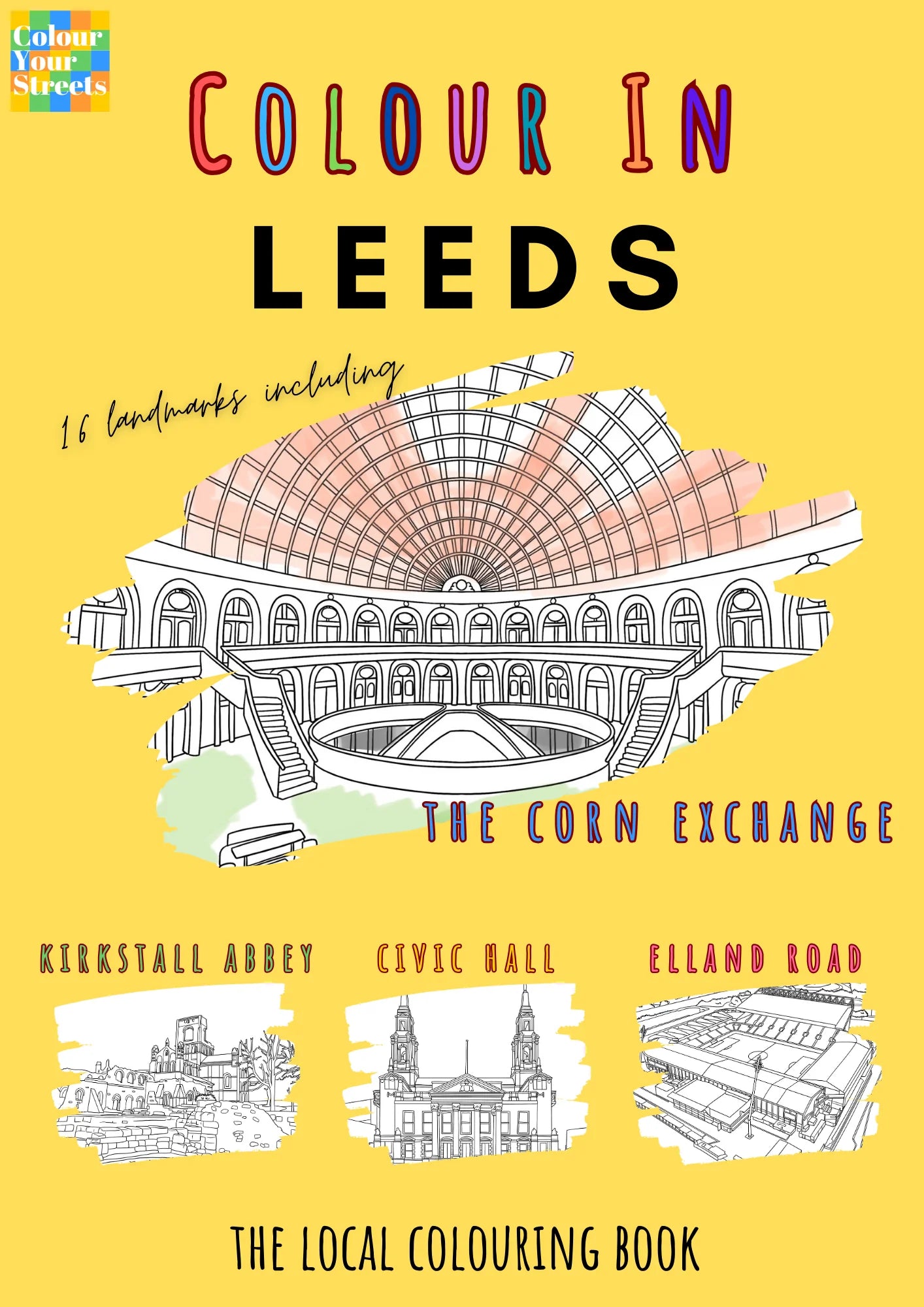 Colour in Leeds A4 Colouring Book