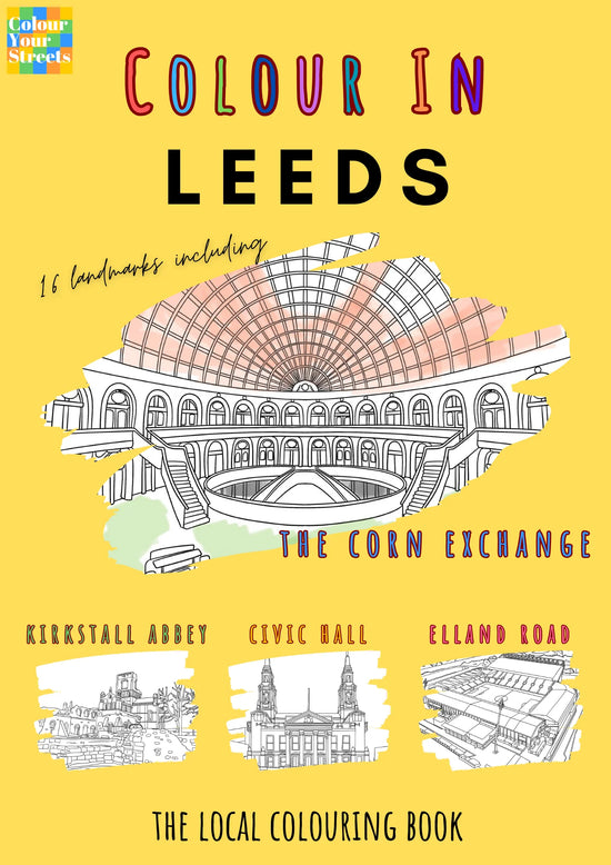 Colour in Leeds A4 Colouring Book