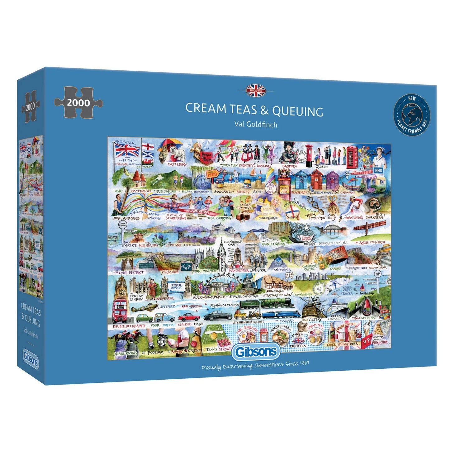 Cream Teas & Queuing 2000 Piece Jigsaw Puzzle