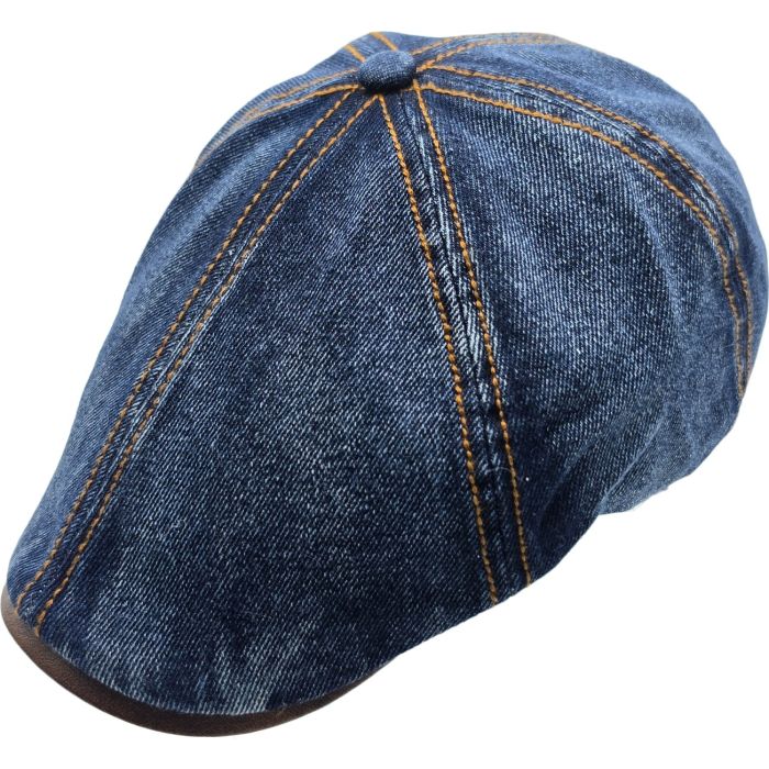 Denim Cotton Flat Cap