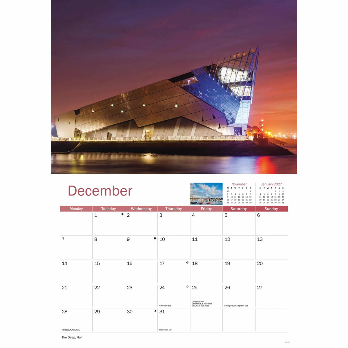 East Yorkshire 2026 A4 Calendar - The Great Yorkshire Shop