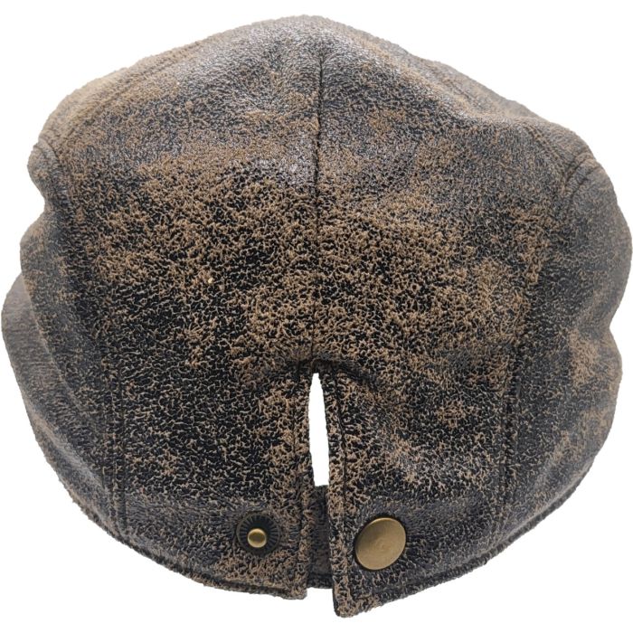 Faux Suede Leather Flat Cap