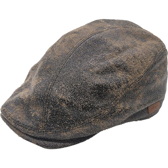 Faux Suede Leather Flat Cap