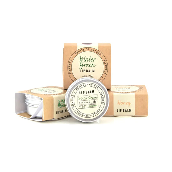 Natural Lanolin Wintergreen Mint Lip Balm 15ml - The Great Yorkshire Shop