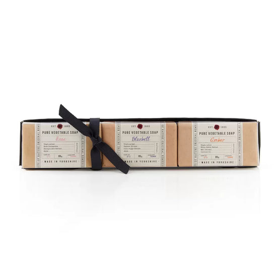 Rose, Bluebell & Amber Soap Gift Trio 3 x 85g - The Great Yorkshire Shop