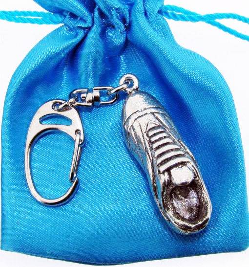 Football Boot 3D Pewter Keyring - The Great Yorkshire Shop