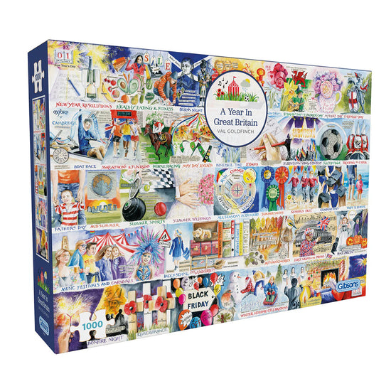 A Year in Great Britain 1000 Piece Jigsaw Puzzle