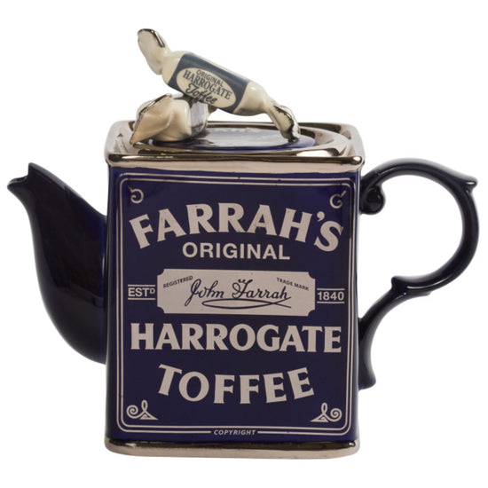Farrah’s Harrogate Toffee Tin Tea Pot - The Great Yorkshire Shop