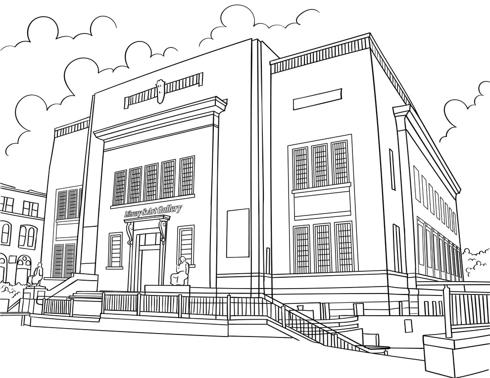 Colour in Huddersfield A4 Colouring Book