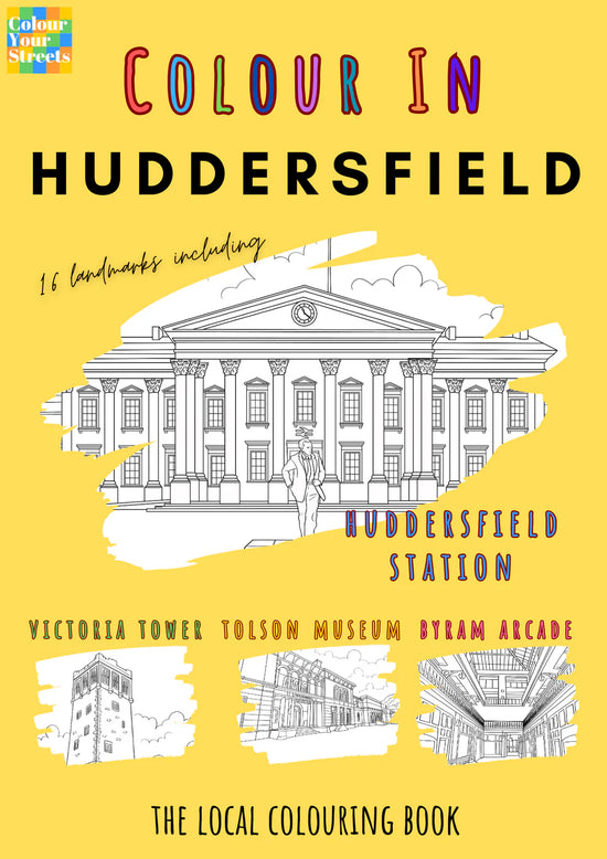 Colour in Huddersfield A4 Colouring Book